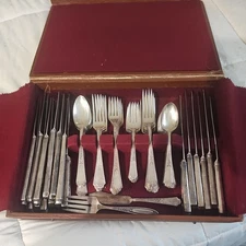 Vintage 1847 Rogers Bros Silverware Set Of 63, W/ Case