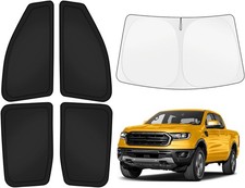 Car Window Shades Ford Ranger 2019-2025 2026 4-Door Windshield Sun Shade Side