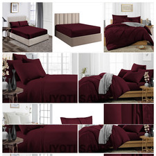100 Pure Egyptian Cotton Select Bedding Sheets Item 1000 TC Wine Solid