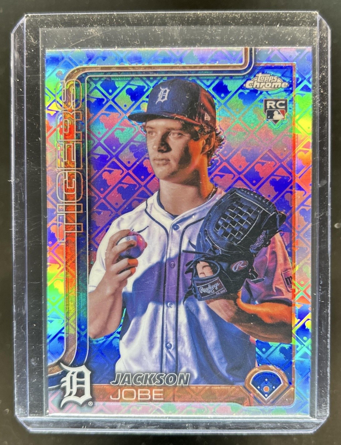 2025 Topps Chrome LogoFractor Jackson Jobe Image Variation RC Rookie #249 Tigers