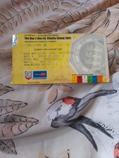 Liverpool v Manchester United 2001 Charity Shield Ticket Stub 12/8/2001