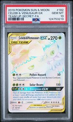 Celebi & Venusaur GX 182/181 Team Up Secret Rare