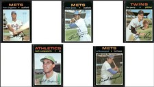 1971 Topps 5 CARDLOT Ken Singleton/Ed Kranepool (Good-VG)