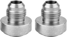 2PCS 6AN Male Weld On Bung Fitting Stainless Steel Fuel Oil Hose Adapter