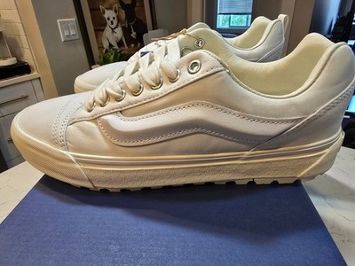 Vans Premium LX Knu Skool Mte-1 Mercer White Men Hiking Shoes VN000CXRWHT SZ 13