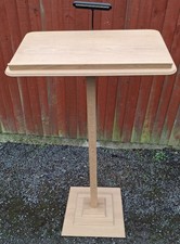 Wooden lecturn with storage