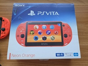 Sony PS Vita 2000 Slim PCH-2000 - Neon Orange CIB - *GREAT * + Charger
