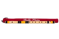 Radhe Flutes PVC Fiber C Natural Bansuri Middle Octave Right Handed 20.5"inches