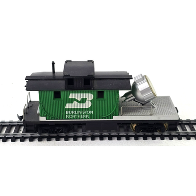 #ad TYCO HO Scale Burlington Northern Operating Floodlight Train Car Free Ship $14.40