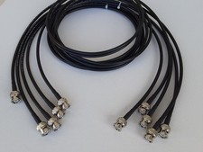 5 Pack US MADE 6ft RG-58 BNC Male to BNC Male 50 ohm Coax Cable