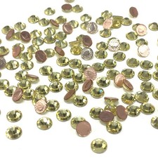 Jonquil 213 light yellow Swarovski 2078/2038 Crystal Flatbacks HOTFIX iron-on