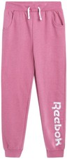Reebok Girls  Sweatpants  Active Fleece Cargo Joggers Size: 8-10, Rose