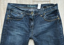 Next bootcut leg jeans dark navy blue Vintage Y2K stretch size 16 R W36 L31