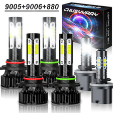 For Gmc Sierra 1500 Hd 2001 2002 White Led Headlight Fog Light Bulbs Combo Kits For Gmc Sierra 1500 Hd 2001 2002 White Led Headlight Fog Light Bulbs Combo Kits