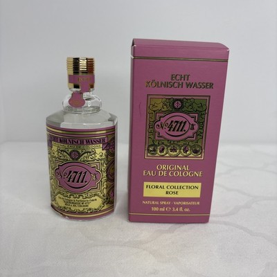 4711 Floral Collection Rose by 4711, 3.4oz Eau De Cologne Spray for Unisex