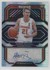 2021-22 Panini Prizm Draft Picks College Penmanship Hyper Marek Dolezaj Auto 0u4