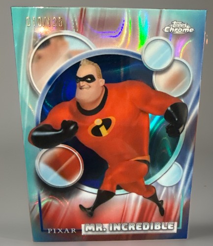 2026 Topps Chrome Disney Mr. Incredible #126 Aqua Blue Lava Refractor /125