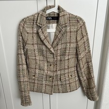 Gorgeous Zara Tweed Blazer Size XS Brand New