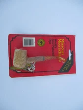Missouri Meerschaum Corn Cob Pipe Diplomat Bent Amber Colored Stem NIP