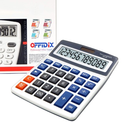 Basic Office Calculators,Solar and Battery Dual Power Electronic Calculator P...