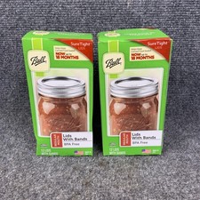 Lot of 24 Ball Regular Mouth Lids & Bands BPA Free Supertight Lids BPA Free NEW