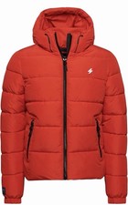 Image of Superdry Red Puffer Jacket - Size M - New with Tags
