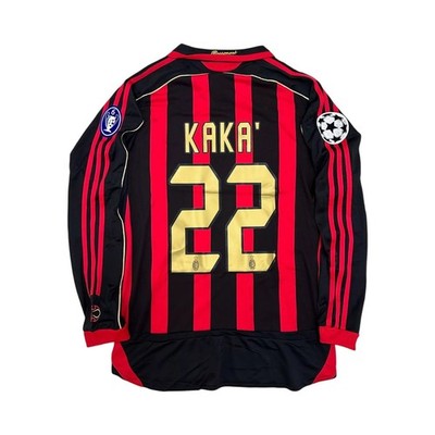 AC Milan 2007 KAKA 22 ユニフォーム AC Milan 2007/2008 Home Long Sleeve Jersey - Kaka #22 JERSEY | eBay