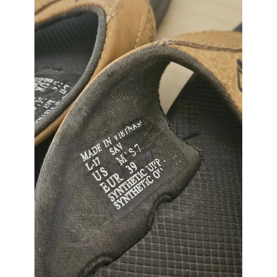 Sandálias masculinas Reef tamanho 7 marrom bronzeado abridor de garrafa chinelos de verão - Imagem 3 de 4