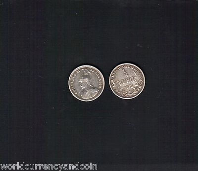 GERMAN EAST AFRICA 1/4 RUPEE 1913 A or J x 1 Pc SILVER