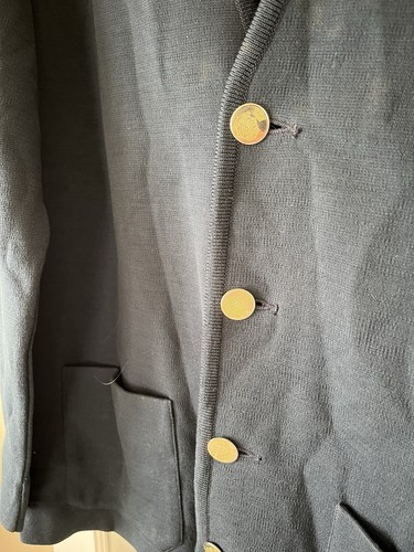 St Croix Men’s Zephyr Wool Navy Blue Button Down Cardigan Size Large - Picture 4 of 12