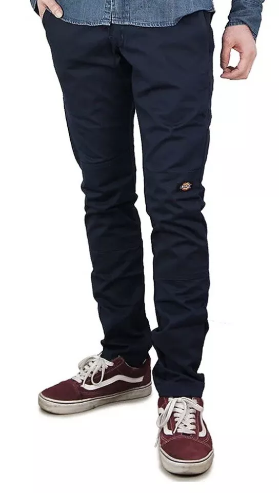 Dickies Men s Skinny Straight Double Knee Work Pant Navy Size 30 x