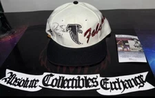 Deion Sanders Signed Autograh Vintage Apex One Atlanta Falcons Snapback JSA Cert