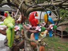 Ara Papagei Deko Figur wetterfest rot grün blau   im Ring Gartenfigur