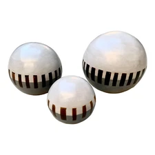 Decorative Balls Large Sphere Round Includes 3 Sizes: 7¼ X 7¼, 6¼ X 6¼, 4¼ X 4⅝