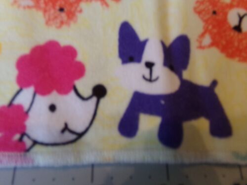 1 YD +3" X 40" COLORFUL DOGS TOSS FLANNEL COTTON FABRIC NEW SEE LISTING #7410 - Picture 2 of 2