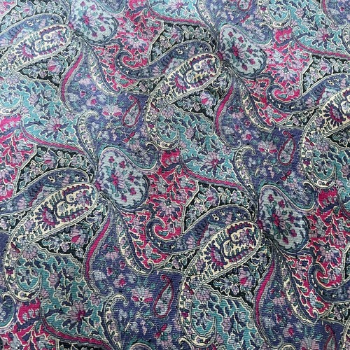 Vintage Liberty Paisley Print Kleid Handarbeit Stoffrest 90 cm x 1 m lila rosa
