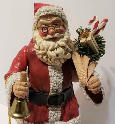 "Mache de tela Clothtique Possible Dreams Santa Claus con campana y regalos de 7" - Imagen 2 de 10