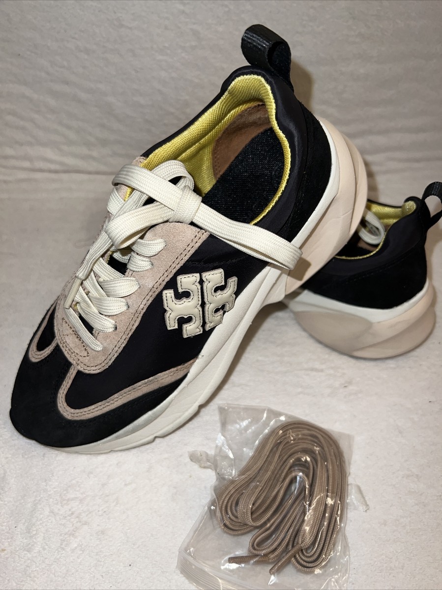 スニーカー Tory Burch \"Good Luck\" sneakers Black Tory Burch Good Luck Trainer Sneakers | Neiman Marcus