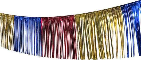 Fransengirlande Bunt 10M Karneval Fasching Silvester Hochzeit Party Dekoration-image