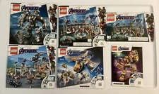 Lot Of 6 Lego Marvel Avengers Instruction Books- Manuals Only