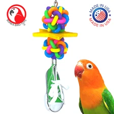 1356 Star Sneaker Bird Toy Cages Conure Cockatiel Parakeet Lovebirds Pet
