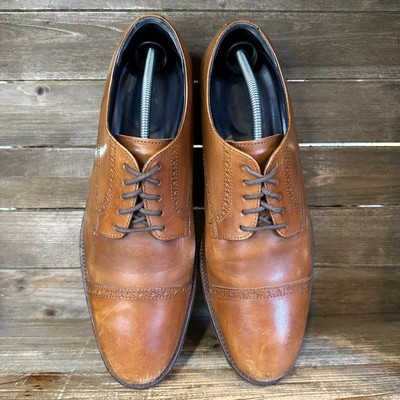Mens Cole Haan Grand.Os Brown Leather Cap Toe Brogue Dress  display picture 2