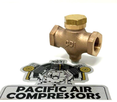 IN LINE AIR CHECK VALVE VERTICAL OR HORIZONTAL AIR COMPRESSOR  1/2'' FPT