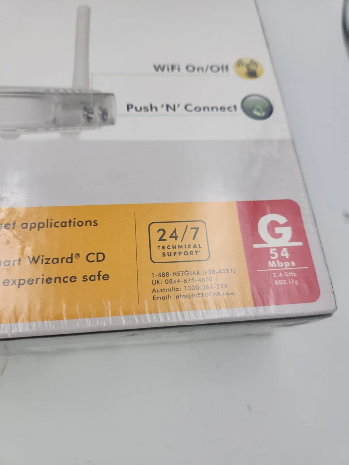 Netgear WGR614 54 Mbps 4-Port 10/100 Wireless G Router  sealed  - Image 3 of 4