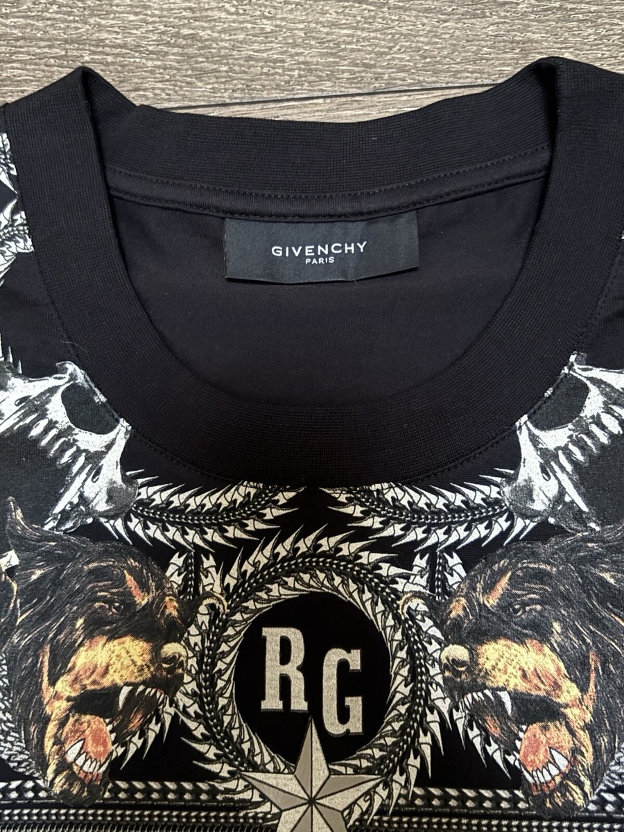 Givenchy Ricardo Tisci Iconic Rottweiler T Shirt XL | eBay