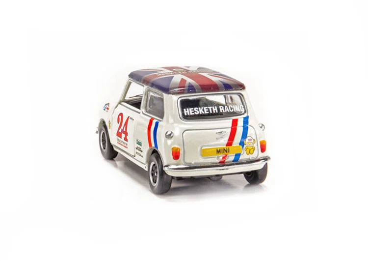 Tiny 1/50 Scale Mini Cooper Racing #24 Hesketh Racing Team Alloy Model Car Gifts - Image 4 of 4