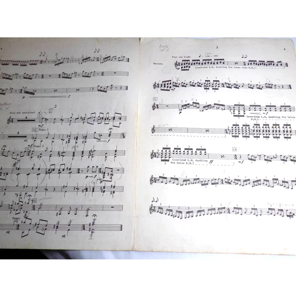 Suite de recitales para marimba - Walter Watson - SOLO parte Foto 2 de 3