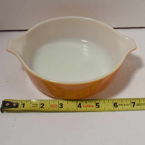 Pyrex Casseruola Rotonda Piatto Forno Vecchio Frutteto 1 Pinta 24 Vintage - Foto 8 di 9