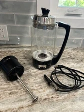 Vintage  Proctor Silex Sunburst Etched Glass Coffee Percolator Electric