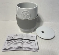 PAMPERED CHEF CERAMIC MICROWAVE EGG & OATMEAL COOKER #1529